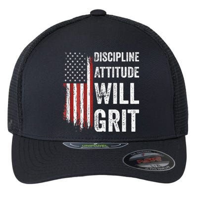 D.A.W.G Discipline Attitude Will Grit Gym Motivation Workout Flexfit Unipanel Trucker Cap