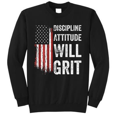 D.A.W.G Discipline Attitude Will Grit Gym Motivation Workout Sweatshirt