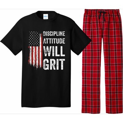 D.A.W.G Discipline Attitude Will Grit Gym Motivation Workout Pajama Set