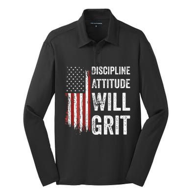 D.A.W.G Discipline Attitude Will Grit Gym Motivation Workout Silk Touch Performance Long Sleeve Polo