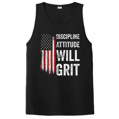 D.A.W.G Discipline Attitude Will Grit Gym Motivation Workout PosiCharge Competitor Tank