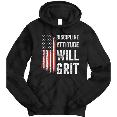 D.A.W.G Discipline Attitude Will Grit Gym Motivation Workout Tie Dye Hoodie