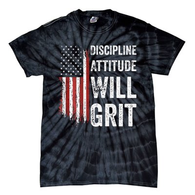 D.A.W.G Discipline Attitude Will Grit Gym Motivation Workout Tie-Dye T-Shirt