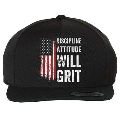 D.A.W.G Discipline Attitude Will Grit Gym Motivation Workout Wool Snapback Cap