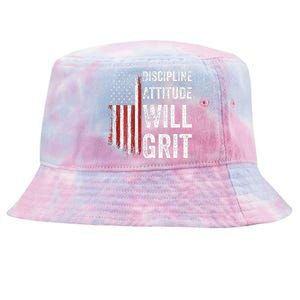 D.A.W.G Discipline Attitude Will Grit Gym Motivation Workout Tie-Dyed Bucket Hat