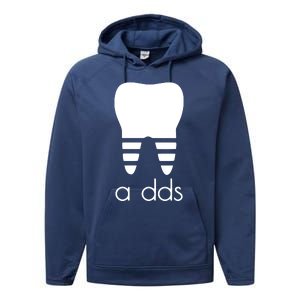 Doctor Dentist A Dds Dental Student Funny Humor Grad Gift Performance Fleece Hoodie