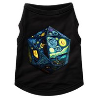 D20 Dice Art Van Gogh Starry Night Cool Realistic D20 Dice Doggie Tank