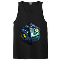 D20 Dice Art Van Gogh Starry Night Cool Realistic D20 Dice PosiCharge Competitor Tank