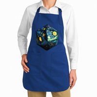 D20 Dice Art Van Gogh Starry Night Cool Realistic D20 Dice Apron