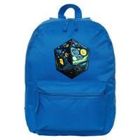 D20 Dice Art Van Gogh Starry Night Cool Realistic D20 Dice 16 in Basic Backpack