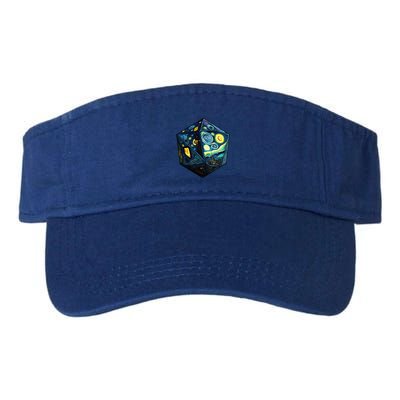 D20 Dice Art Van Gogh Starry Night Cool Realistic D20 Dice Visor
