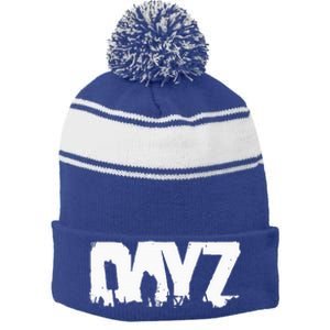 Dayz Stripe Pom Pom Beanie