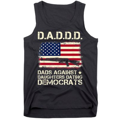 DADDD Dads Against Daughter Dating Democrats Father's Day Tank Top
