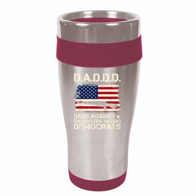 DADDD Dads Against Daughter Dating Democrats Father's Day 16oz Travel Tumbler