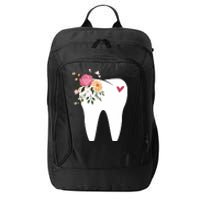 Dentist Dental Assistant Oral Hygienist Tooth Flower City Backpack