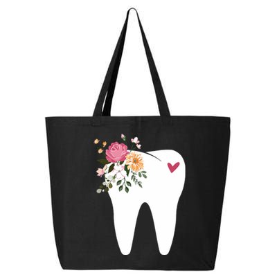 Dentist Dental Assistant Oral Hygienist Tooth Flower 25L Jumbo Tote