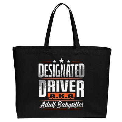 Designated Driver Adult Babysitter Pun For Driving Volunteer Cotton Canvas Jumbo Tote