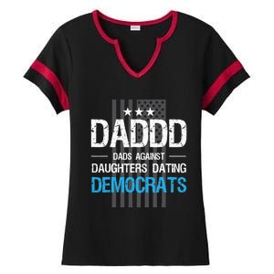 DADDD Dads Against Daughters Dating Democrats Funny Ladies Halftime Notch Neck Tee