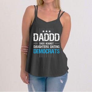 DADDD Dads Against Daughters Dating Democrats Funny Women's Strappy Tank