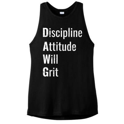 D.A.W.G Discipline Attitude Will Grit Ladies PosiCharge Tri-Blend Wicking Tank