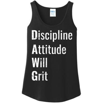 D.A.W.G Discipline Attitude Will Grit Ladies Essential Tank