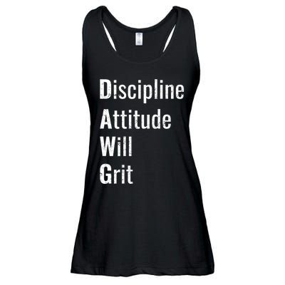 D.A.W.G Discipline Attitude Will Grit Ladies Essential Flowy Tank