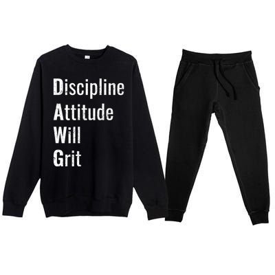 D.A.W.G Discipline Attitude Will Grit Premium Crewneck Sweatsuit Set