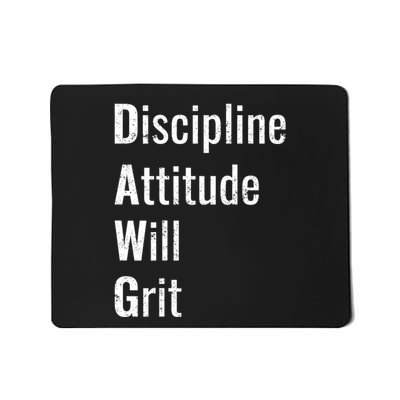 D.A.W.G Discipline Attitude Will Grit Mousepad