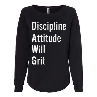 D.A.W.G Discipline Attitude Will Grit Womens California Wash Sweatshirt