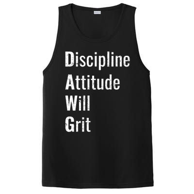 D.A.W.G Discipline Attitude Will Grit PosiCharge Competitor Tank