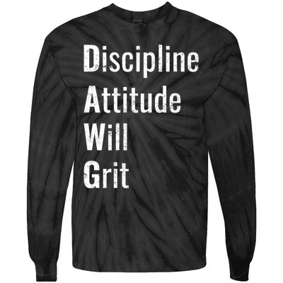 D.A.W.G Discipline Attitude Will Grit Tie-Dye Long Sleeve Shirt