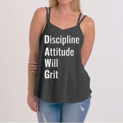 D.A.W.G Discipline Attitude Will Grit Women's Strappy Tank