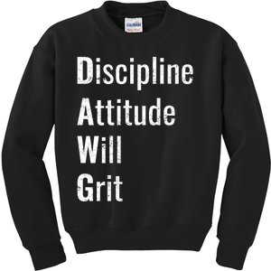 D.A.W.G Discipline Attitude Will Grit Kids Sweatshirt