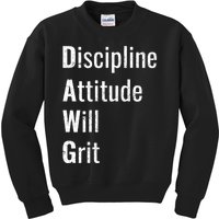 D.A.W.G Discipline Attitude Will Grit Kids Sweatshirt