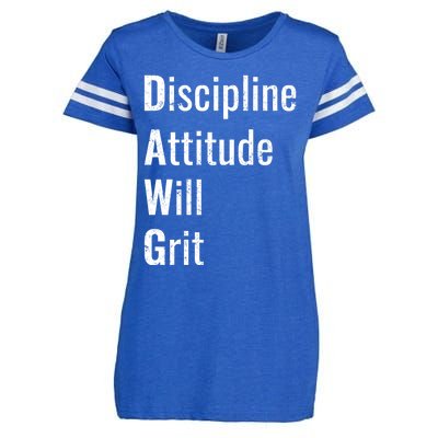 D.A.W.G Discipline Attitude Will Grit Enza Ladies Jersey Football T-Shirt