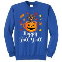 Dachshund Dog Autumn Fall Pumpkin Truck Mappe Thanksgiving Gift Sweatshirt