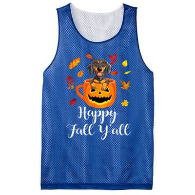 Dachshund Dog Autumn Fall Pumpkin Truck Mappe Thanksgiving Gift Mesh Reversible Basketball Jersey Tank