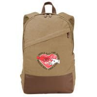 Devils Dice Angels Eyes Valentines Day Costume Cotton Canvas Backpack