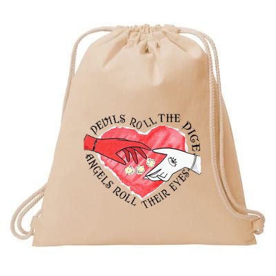 Devils Dice Angels Eyes Valentines Day Costume Drawstring Bag