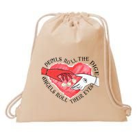 Devils Dice Angels Eyes Valentines Day Costume Drawstring Bag