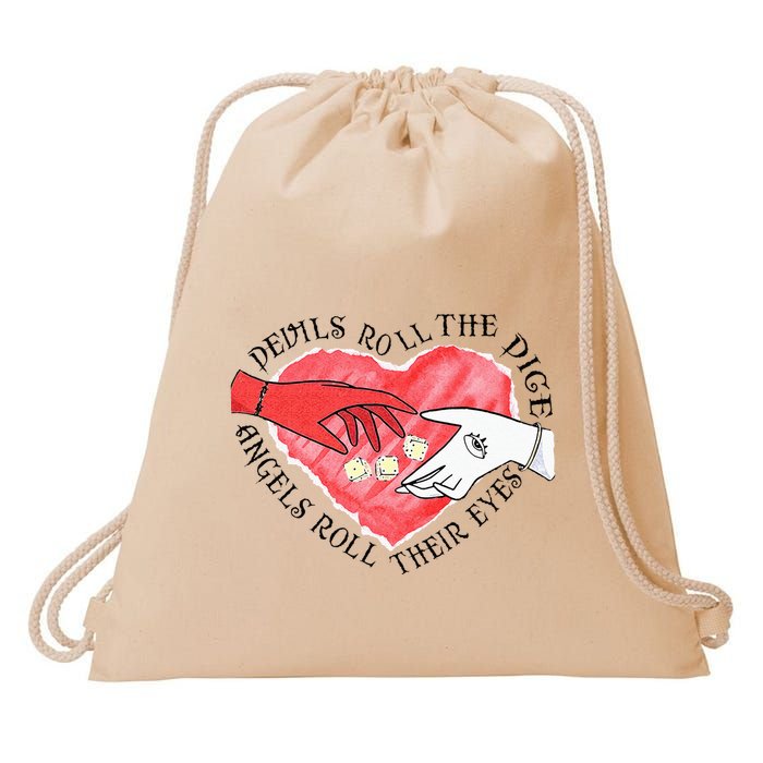 Devils Dice Angels Eyes Valentines Day Costume Drawstring Bag