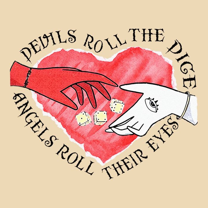 Devils Dice Angels Eyes Valentines Day Costume Drawstring Bag