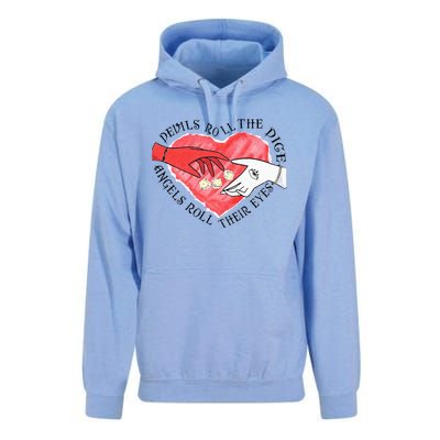 Devils Dice Angels Eyes Valentines Day Costume Unisex Surf Hoodie