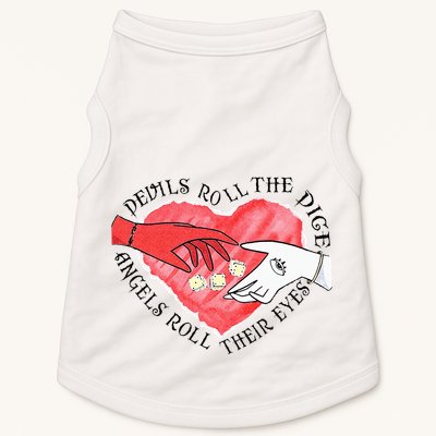 Devils Dice Angels Eyes Valentines Day Costume Doggie Tank