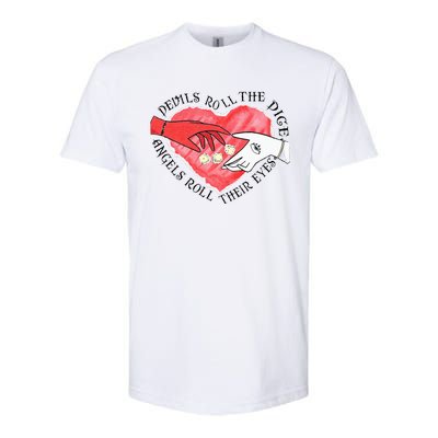 Devils Dice Angels Eyes Valentines Day Costume Softstyle® CVC T-Shirt