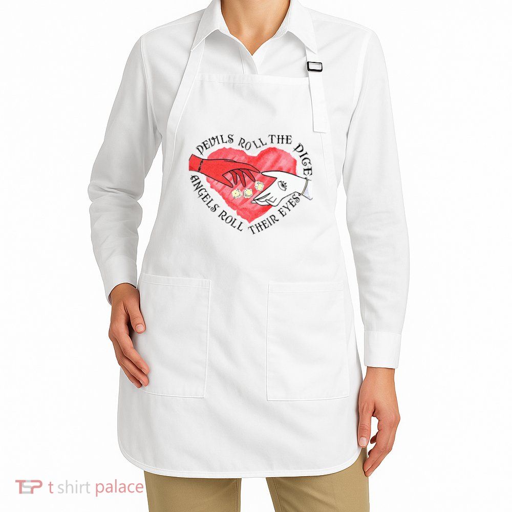 Devils Dice Angels Eyes Valentines Day Costume Apron