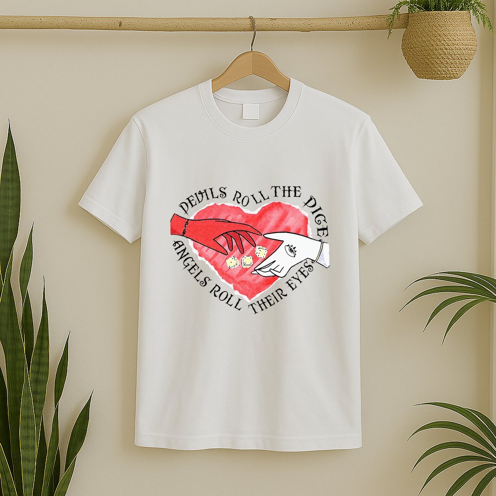 Devils Dice Angels Eyes Valentines Day Costume T-Shirt