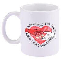 Devils Dice Angels Eyes Valentines Day Costume 11oz C Handle Ceramic Mug