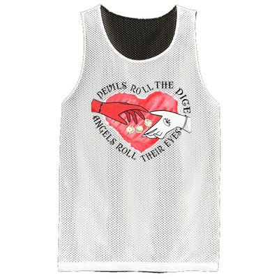 Devils Dice Angels Eyes Valentines Day Costume Mesh Reversible Basketball Jersey Tank