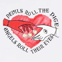 Devils Dice Angels Eyes Valentines Day Costume Mesh Reversible Basketball Jersey Tank